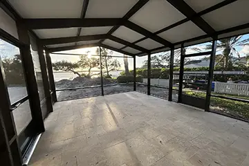 Screen room with elite insulated roof by East Coast Aluminum